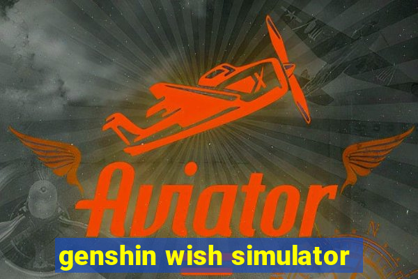 genshin wish simulator